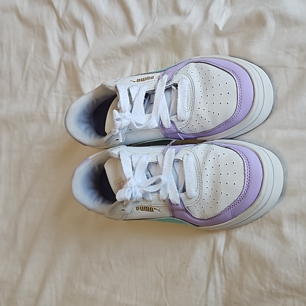 PUMA CA Pro Jr Block - White Vivid Violet Sneakers Size 5.5 - Picture 5 of 12